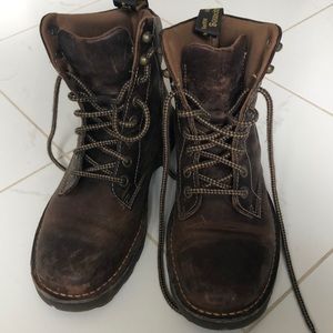 Brown Dr. Marten boots, barley worn